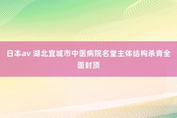 日本av 湖北宜城市中医病院名堂主体结构杀青全面封顶