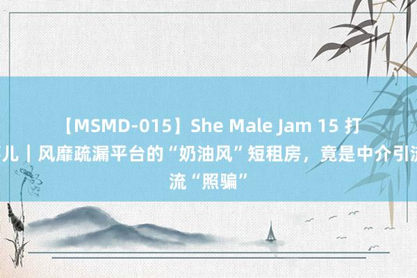 【MSMD-015】She Male Jam 15 打工清新事儿｜风靡疏漏平台的“奶油风”短租房，竟是中介引流“照骗”